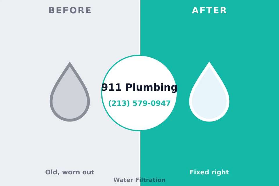 Before and after: plumbing repair Shadyside, OH